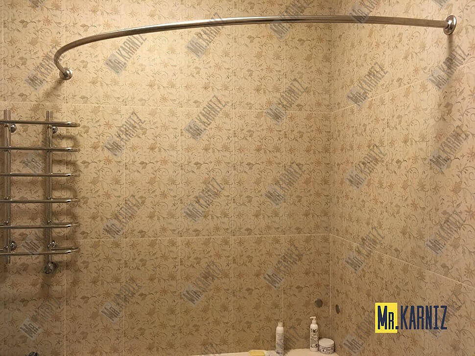 Карниз для ванны Polla Vento 150х90 Усиленный 20 мм MrKARNIZ фото 8