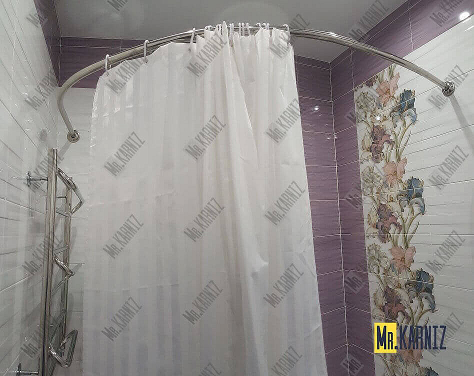 Карниз для ванны Polla Vento 150х90 Усиленный 20 мм MrKARNIZ фото 16