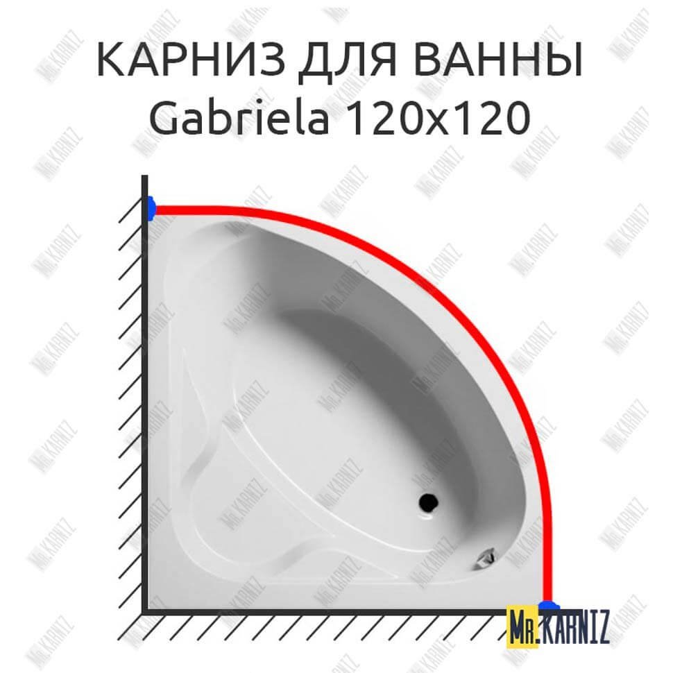 Карниз для ванны Riho Gabriela 120х120 Усиленный 20 мм MrKARNIZ Карниз для ванны Riho Gabriela 120х120 Усиленный 20 мм MrKARNIZ